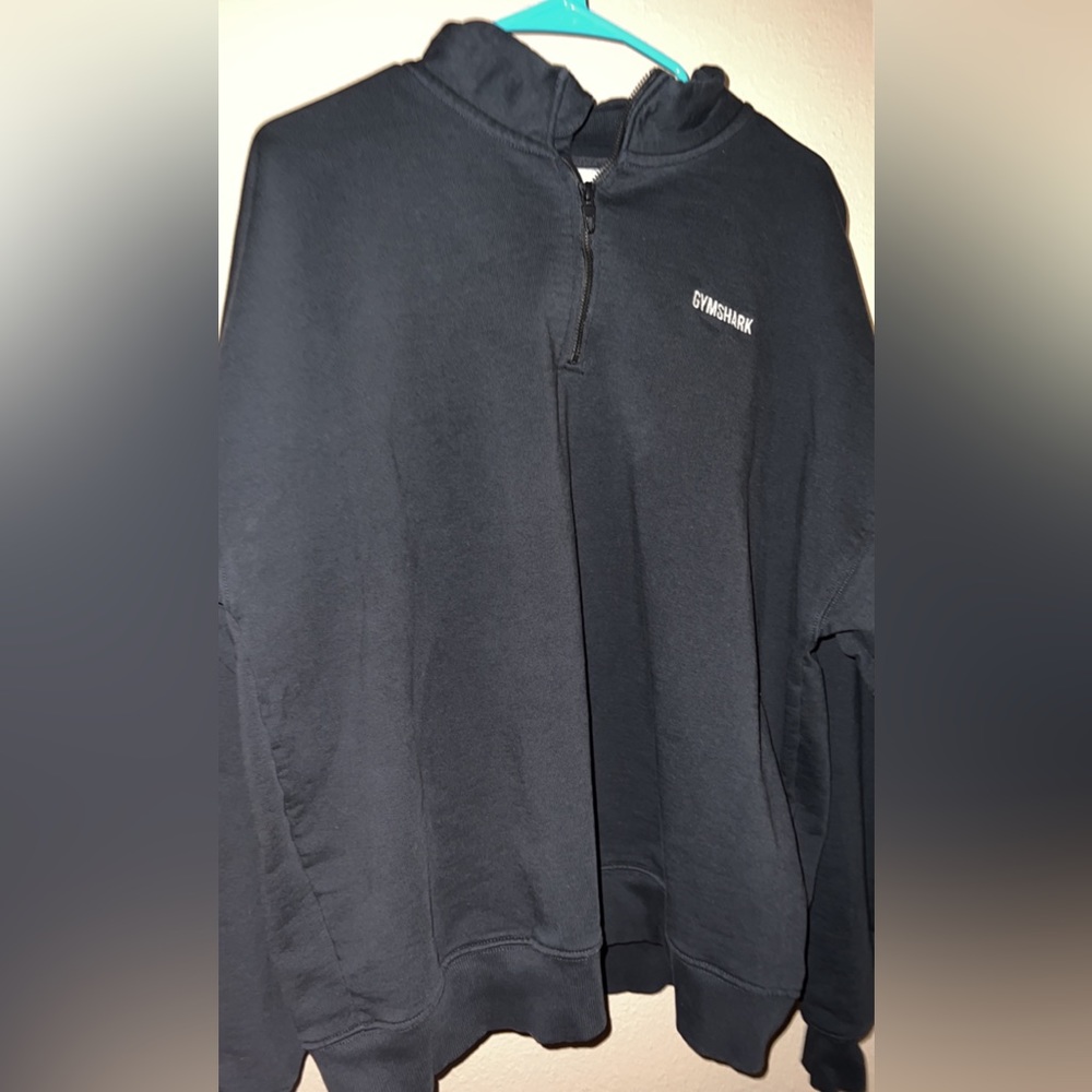 XL Gymshark Rest Day Sweats 1/4 Zip (Black) Limited